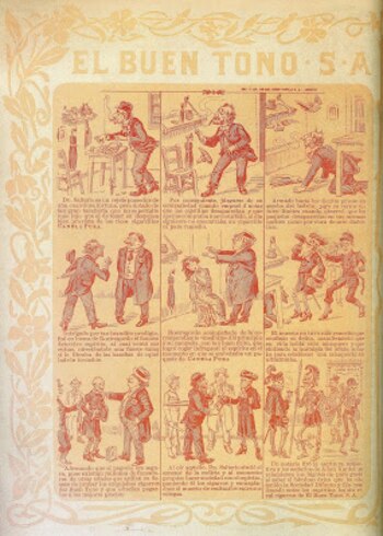 Su publicidad incluía historietas que