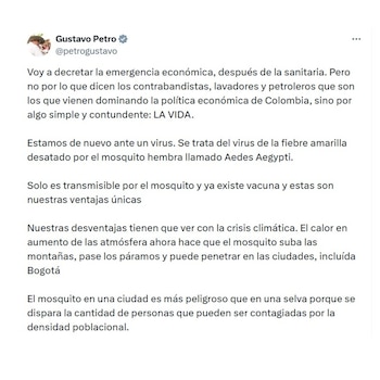 Con este mensaje, el presidente