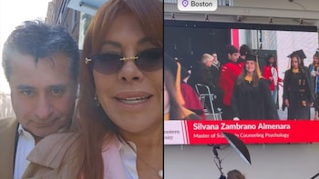 Magaly Medina asistió a la graduación de Maestría de la hija de Alfredo Zambrano