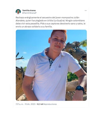 El gobernador electo de Bolívar,