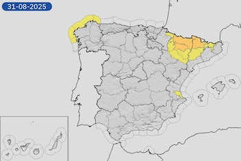 Mapa de alertas meteorológicas de