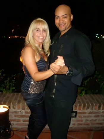 Claudia Villafañe iba a las