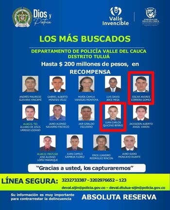 Alias Óscar Moto y Quiceno