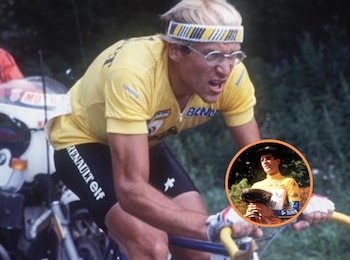 Laurent Fignon y Miguel Indurain.