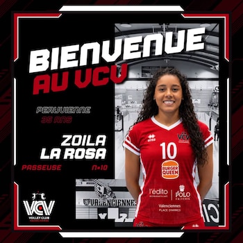 Volley Club de Valenciennes le dio la bienvenida a Zoila La Rosa.