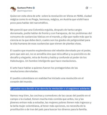 Gustavo Petro y una extensa reflexión