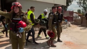 La explosión de un misil