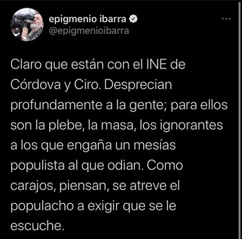 Ibarra declaró que Córdova y