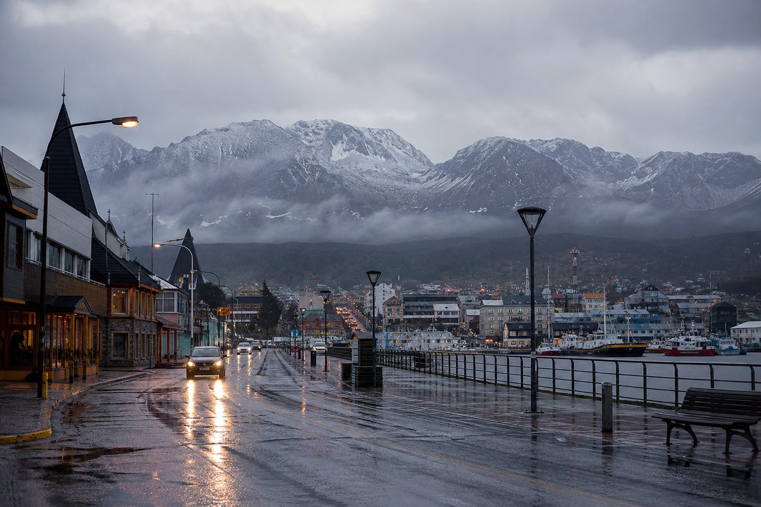 Ushuaia presentará lluvias y chaparrones a lo largo de toda la jornada, con una temperatura máxima de 13 grados. (Imagen Ilustrativa Infobae)