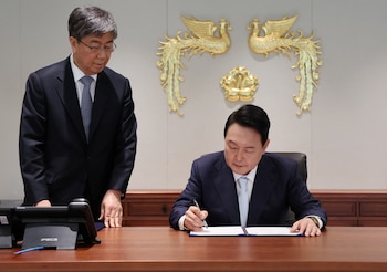 El flamante presidente de Corea