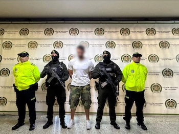 Alcalde de Medellín confirmó la captura de alias El Francés, extranjero requerido con circular roja de la Interpol por narcotráfico - crédito Policía Nacional/Dijín