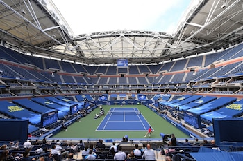 Una escena de la final del US Open 2020, que se jugó sin público. Dominic Thiem fue campeón al vencer a Alexander Zverev