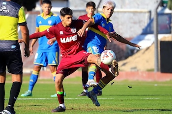 Luca Kmet, en un duelo