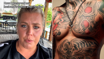 Una TikToker enmarcó un pedazo