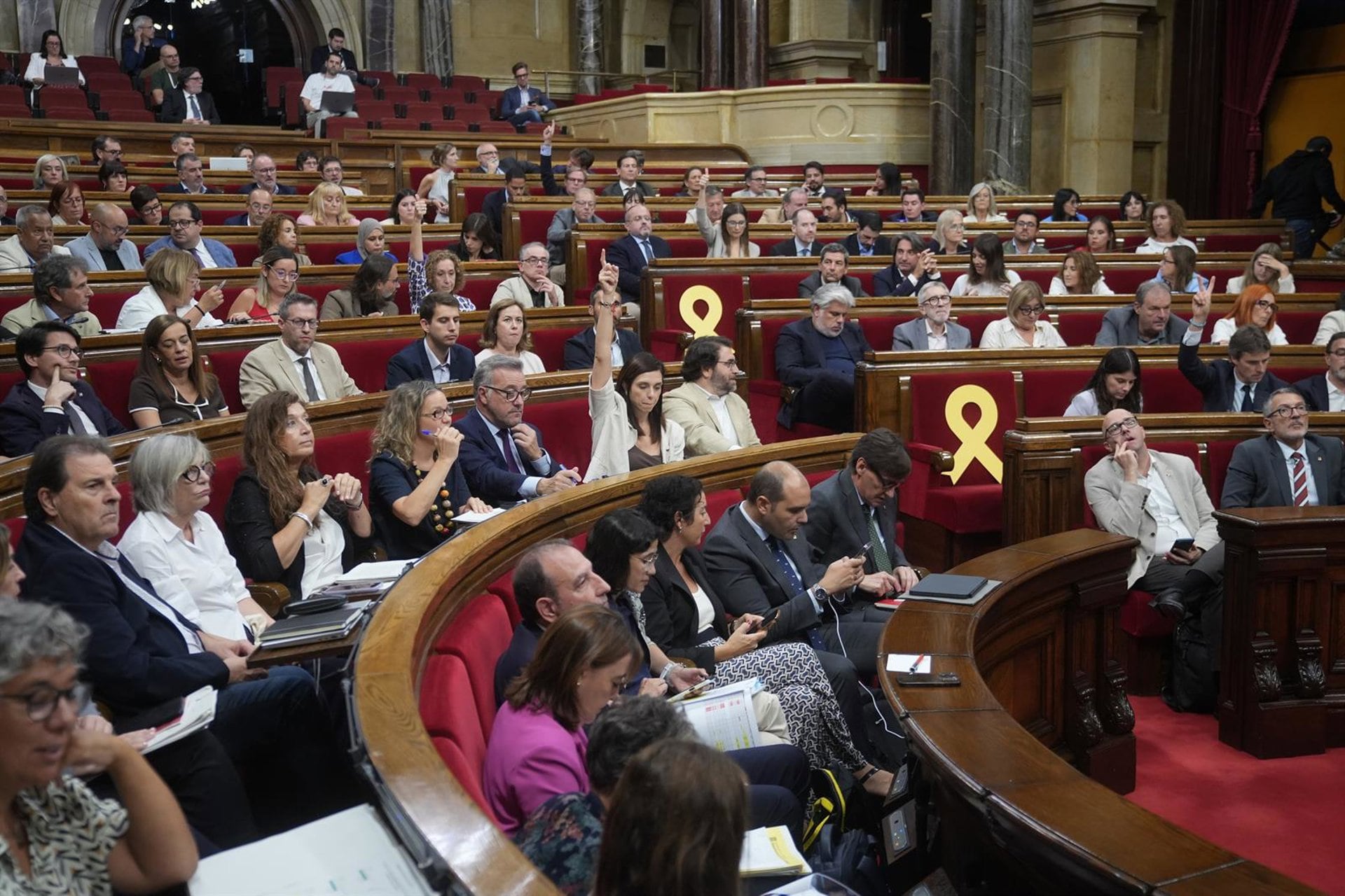 01/10/2026 La diputada del PSC Elena Díaz durante el Debate General de Política Nacional General, a 1 de octubre de 2026, en Barcelona, Catalunya (España). El Parlament afronta la tercera jornada del Debate de Política General en el que se sigue hablando de las propuestas sobre la vivienda, la financiación autonómica y la gestión de la educación.POLITICA David Zorrakino - Europa Press