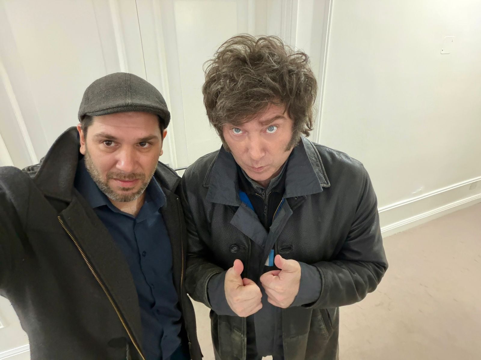El Herrero Liberal y Javier Milei, en Olivos