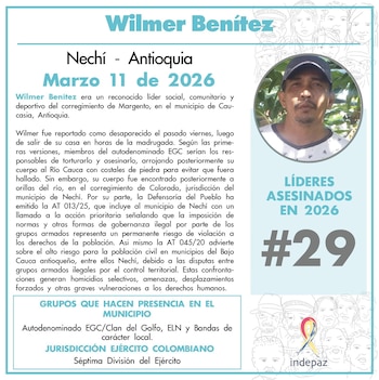 Wilmer Benítez se desempeñaba como