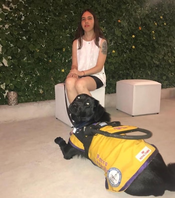 Agustina pasó la primera navidad junto a su acompañante