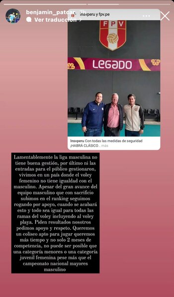 Publicación de Benjamin Patrón en