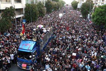 Los líderes estudiantiles prodemocracia Parit