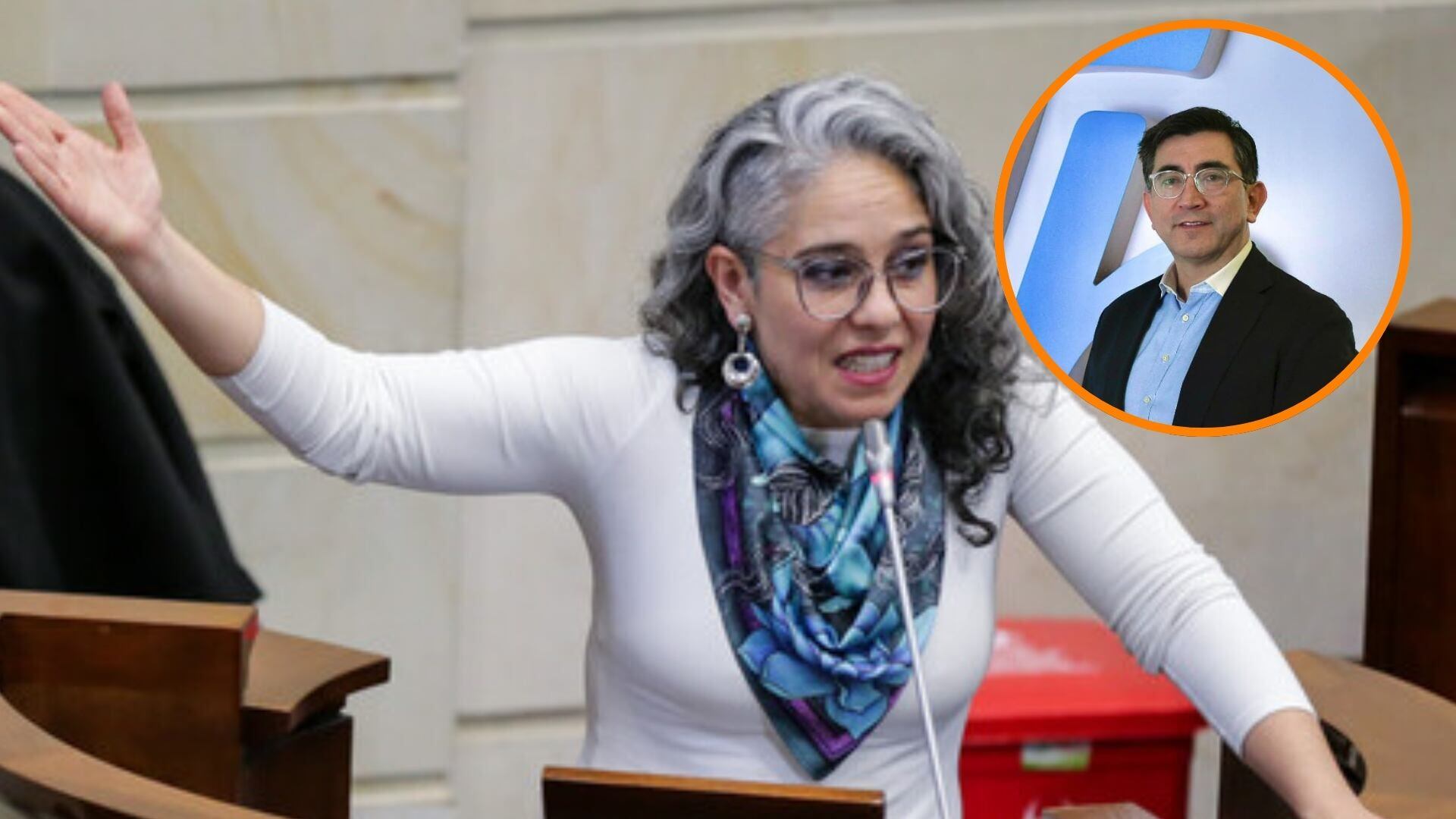 María José Pizarro se unió a las críticas en contra del presidente de la ETB por sus controversiales declaraciones - crédito Mariano Vimos/Colprensa y Alcaldía de Bogotá