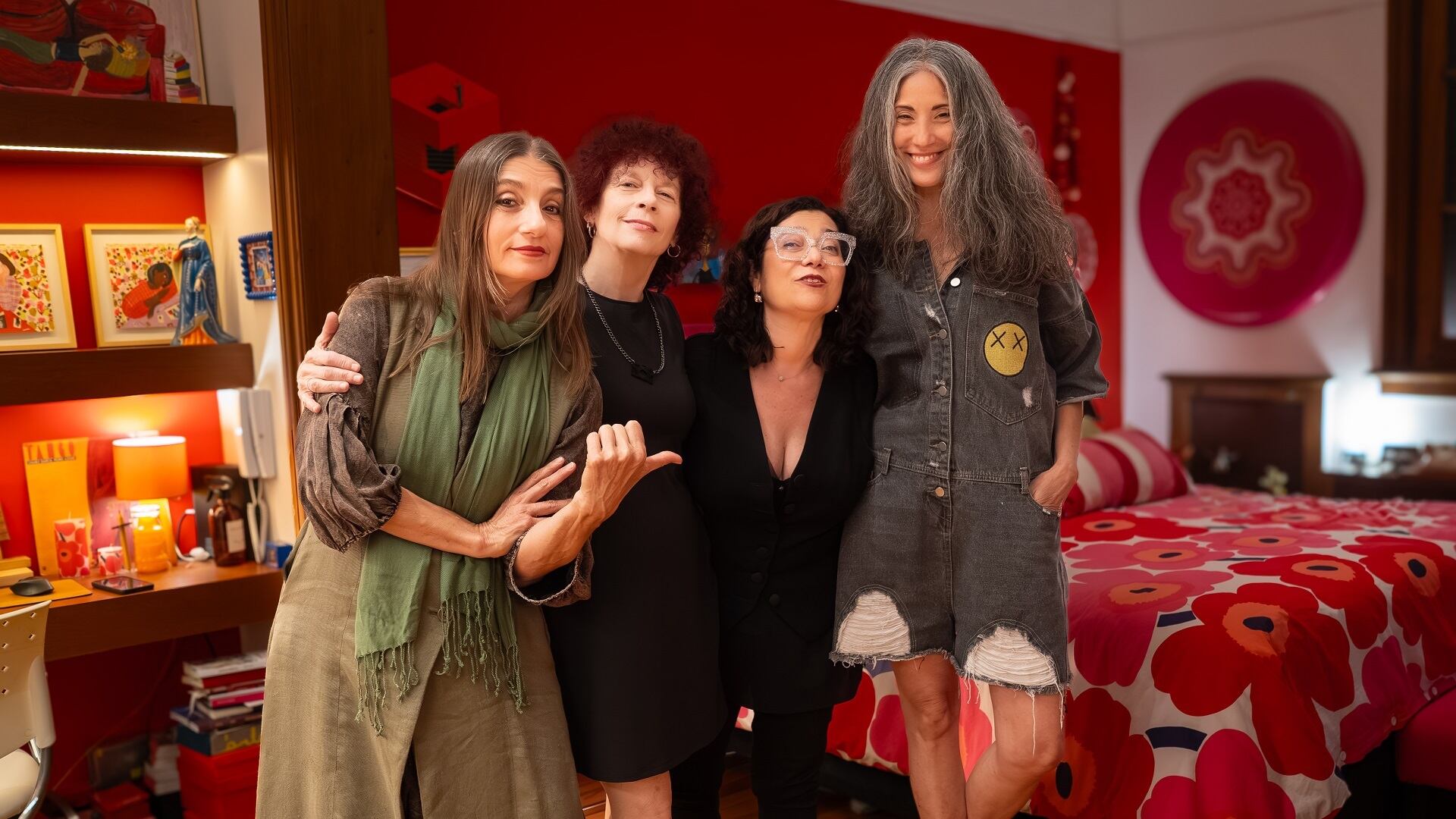 Hilda Lizarazu, Andy Cherniavsky, Mariela Ivanier y Nora Lezano