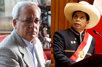 César Hildebrandt y Pedro Castillo.