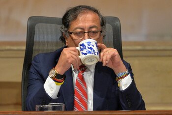 Durante su discurso de instalación