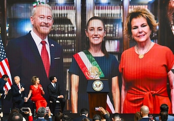 El canciller mexicano participó en el evento por los 250 años de la Independencia de Estados Unidos.
Crédito: X/ @hoysololeslie