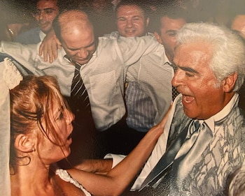 El casamiento de Catherine Fulop y Osvaldo Sabatini