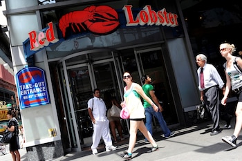 El restaurante de Times Square era el único de Red Lobster que quedaba en los cinco distritos de Nueva York tras el cierre de otras sucursales (REUTERS)