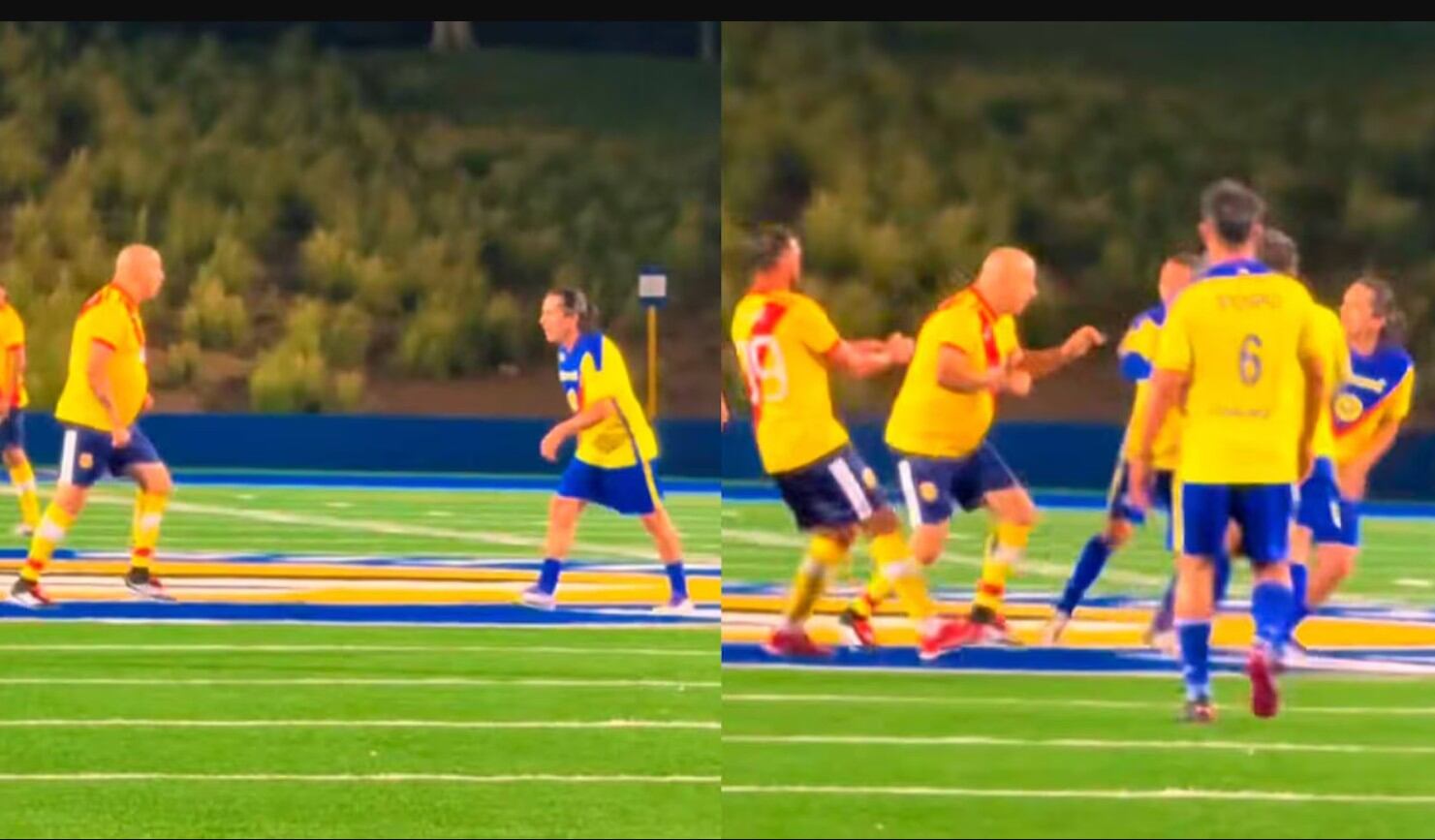 El duelo entre leyendas terminó con tensión tras la reacción del exfutbolista mexicano.