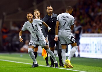 Neymar y Mbappé quedaron bajo
