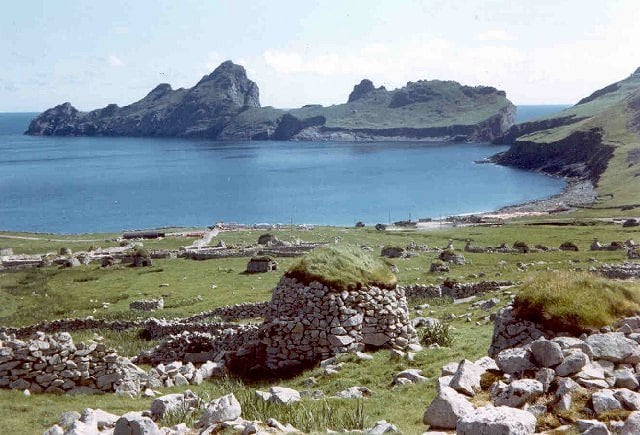 Bahía del pueblo, Hirta, en San Kilda, Escocia (Ian Mitchell)