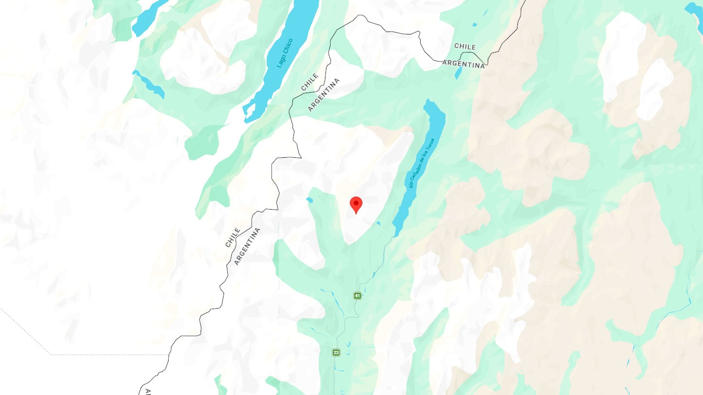 El lugar donde ocurrió la avalancha