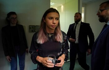 Krystsina Tsimanouskaya ya se encuentra