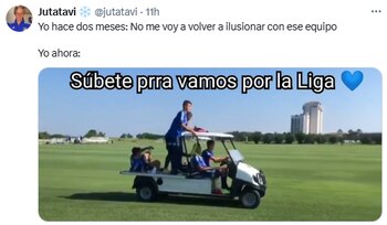 De nuevo montado en la