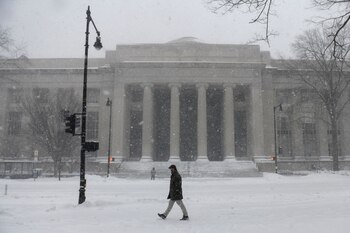 Imagen de una nevada al