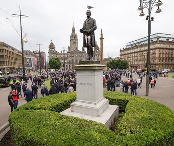 Estatua del exprimer ministro brit�nico