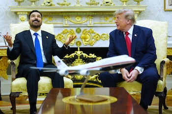 El anuncio se produjo durante una reunión en la Casa Blanca entre el presidente de Estados Unidos, Donald Trump, y el primer ministro iraquí, Ali al-Zaidi (AP Foto/Julia Demaree Nikhinson)
