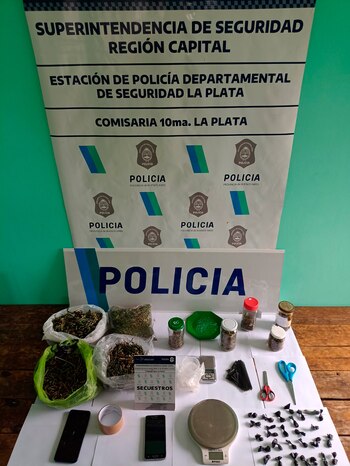 Parte de los elementos secuestrados
