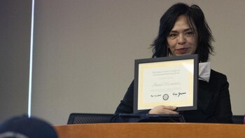 Las periodista Anabel Hernández fue