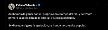 Paloma Valencia confirmó que mantendrá