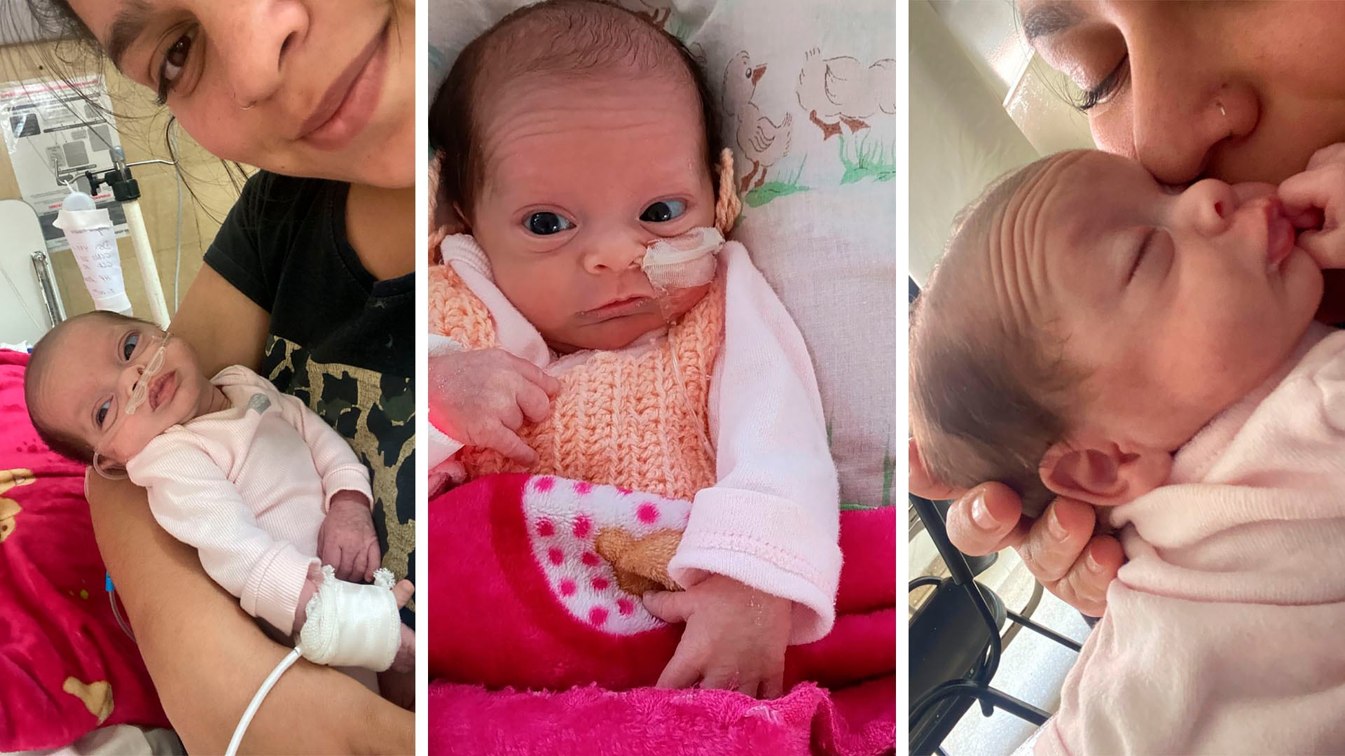 Milagros con su bebé Martina que, el pasado 15 de diciembre, cumplió 4 meses