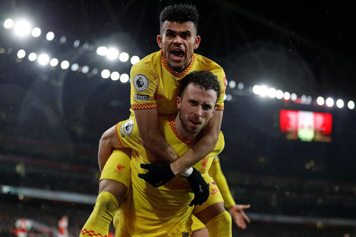 Una muestra de la magia de la dupla Jota-Díaz, una de las más electrizantes de la Premier League - crédito @liverpoolfc / IG