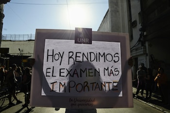 Marcha universitaria - Rosario