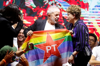 Former Brazilian Presidents Luiz Inacio