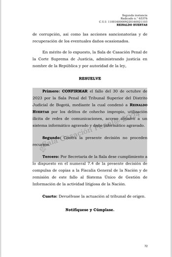 El Alto Tribunal determinó que