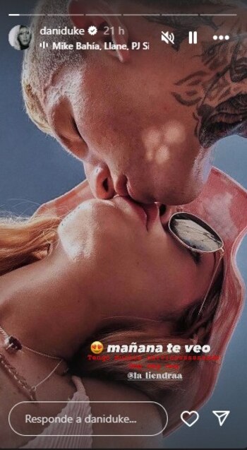 Dani Duke no ocultó su