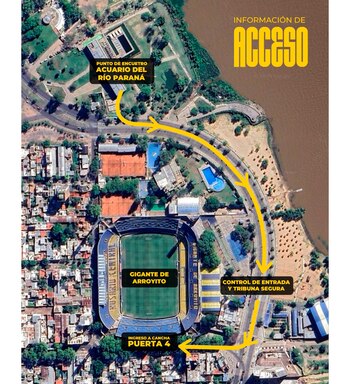 El mapa de acceso para